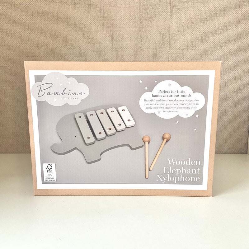 PRE-ORDER Bambino Wooden Elody the Elephant Xylophone