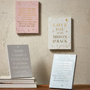 PRE-ORDER Bambino 'Little Boy' Blue Wooden Standing Plaque - 18 x 13cm