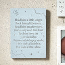 PRE-ORDER Bambino 'Little Boy' Blue Wooden Standing Plaque - 18 x 13cm