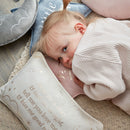 Bambino 'Read Me A Story' Rectangle Velvet Cushion - 33cm