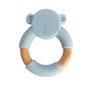 PRE-ORDER Blue Wood & Silicone Teddy Teether