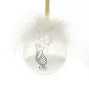 Disney Set of 2 Pooh & Piglet Feather Gift Boxed Baubles