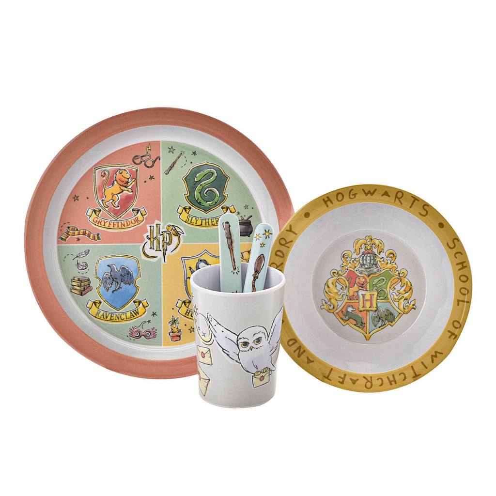 PRE ORDER Harry Potter Charms 5 Piece Melamine Gift Boxed Dining Set pre-order-harry-potter-charms-5-piece-melamine-gift-boxed-dining-set
