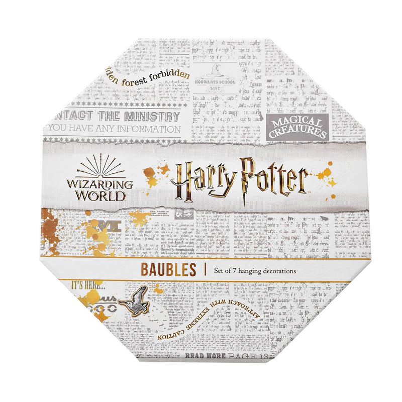 Harry Potter Triwizard Set of 7 Baubles in Luxury Box
