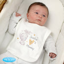 Personalised Tiny Tatty Teddy I Heart Baby Bib (0-3 Months)