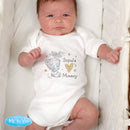 Personalised Tiny Tatty Teddy I Heart Baby Vest (0-3 Months)