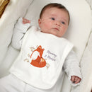 Personalised Mummy and Me Fox Bib (0-3 Months)