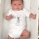 Personalised Baby Bunny Baby Vest (0-3 Months)