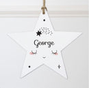 Personalised Baby Wooden Star Decoration