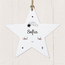 Personalised Baby Wooden Star Decoration