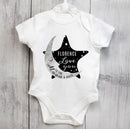 Personalised 'To The Moon and Back' Baby Vest (0-3 Months)