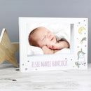 Personalised Baby Unicorn 7 x 5 Landscape Box Photo Frame