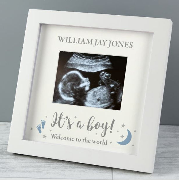 Personalised 'It's A Boy' x Baby Scan Frame