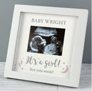 Personalised 'It's A Girl' 4 x 3 Baby Scan Frame