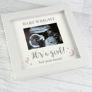 Personalised 'It's A Girl' 4 x 3 Baby Scan Frame