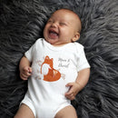 Personalised Mummy and Me Fox Baby Vest (0-3 Months)