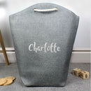 Personalised Silver Name Laundry/Storage Bag