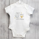 Personalised Tiny Tatty Teddy I Heart Baby Vest (0-3 Months)