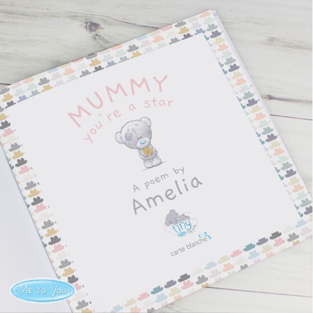 Personalised Tiny Tatty Teddy 'Mummy You're A Star' Paperback Poem Book