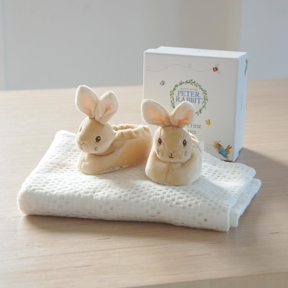 Peter Rabbit Baby Booties (0-6M)