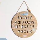 PRE-ORDER Petit Cheri Ocean-Themed Alphabet Plaque - 24cm x 24cm