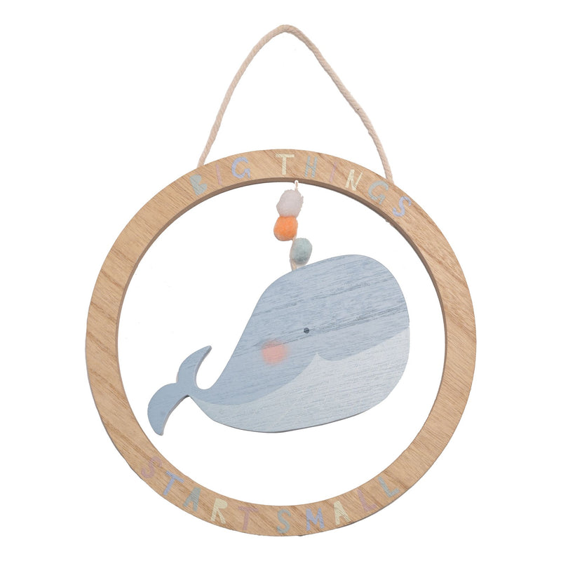 Petit Cheri Ocean-Themed Whale Plaque - 24cm