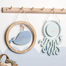Petit Cheri Ocean-Themed Whale Plaque - 24cm