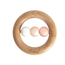 Pink Wood & Silicone Teething Ring