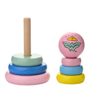 Warner Bros Little Heroes Wonder Woman Wooden Stacking Toy