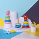 Warner Bros Little Heroes Wonder Woman Wooden Stacking Toy