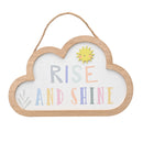 Petit Cheri 'Rise and Shine' Woven Cloud Plaque